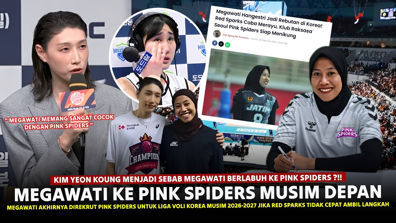 🔴FANS RED SPARKS AUTO NANGIS!! Megawati Akhirnya ke PINK SPIDERS Untuk V-League Musim Depan, Iyakah?