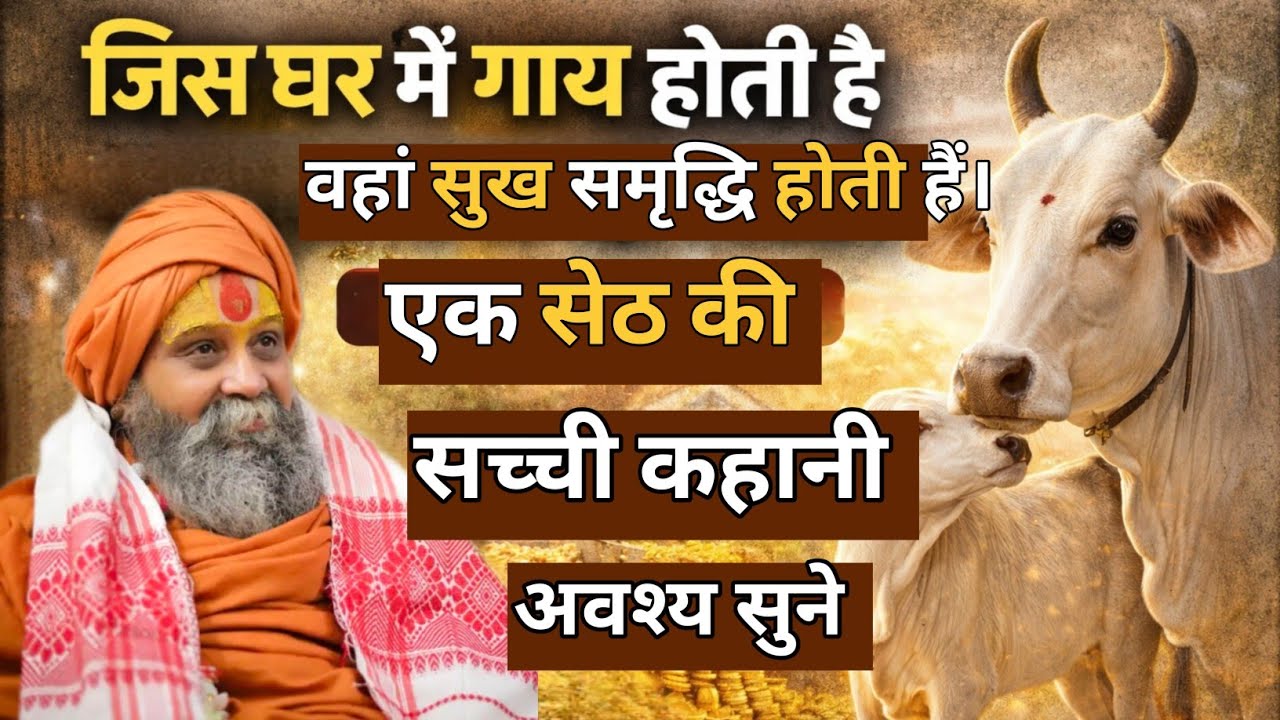 जिस घर में गाय होती है वहां दुख क्यों नहीं आता? एक सेठ की सच्ची कहानी। #satsang 