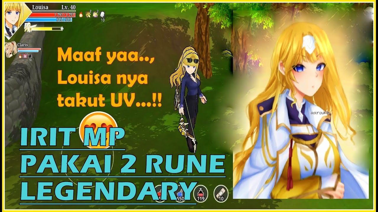 Louisa Jadi Irit MP Pakai 2 Rune Legendary VS 4 Secret Boss & Marduk Extreme. | Epic Conquest 2.