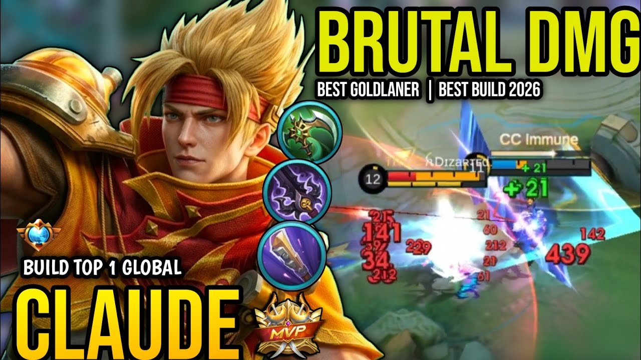CLAUDE BEST BUILD 2026 | BUILD TOP 1 GLOBAL CLAUDE GAMEPLAY | MOBILE LEGENDS✓
