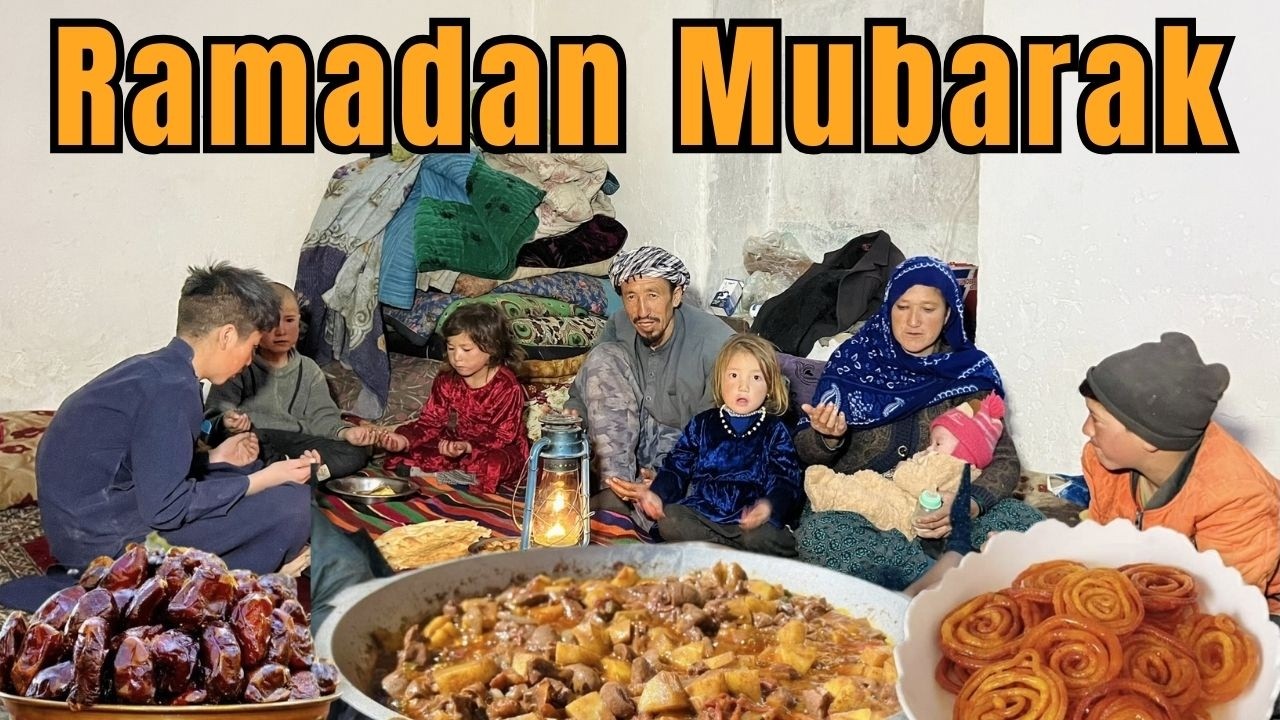 Ramadan Special — Traditional Afghan Rural Cooking in a Mountain Cave | Village Life of Afghanistan