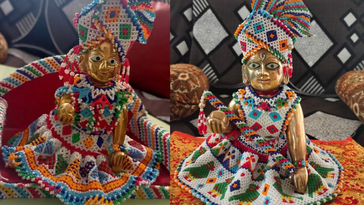 New design Motiwork vagha😍 #kanhaji #lalo #beadwork #janmashtamispecial