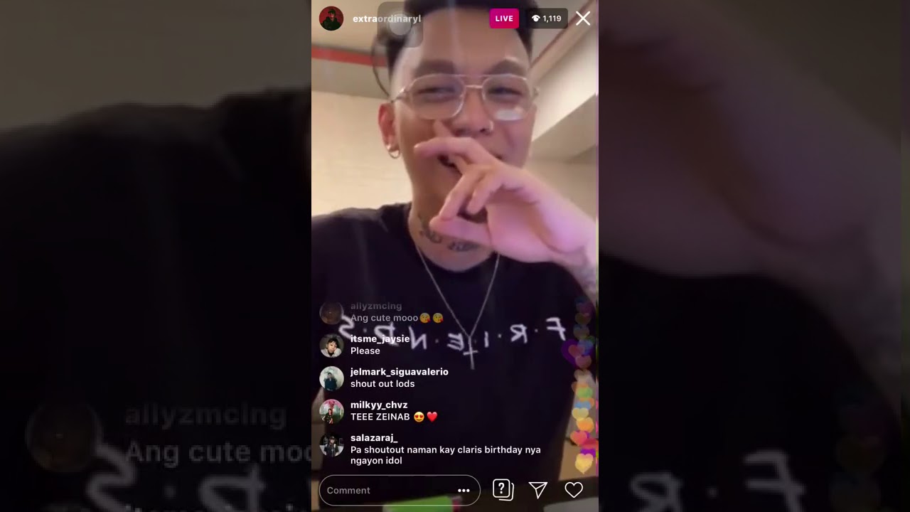Skustaclee live on IG nanunuod ang JOWA NIYA SI ZEINAB HARAKE❤️