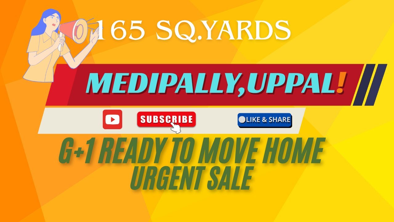 |165 SQ.YARDS | READY TO MOVE | G+1 INDEPENDENT HOUSE | URGENT SALE | #home #realestate