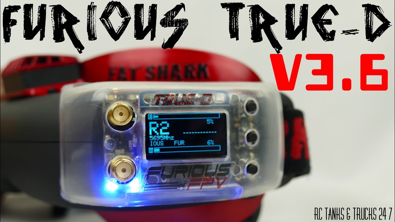 FURIOUS FPV TRUE-D V3.6 Diversity Receiver - Install & Setup For FatShark Attitude V4 Goggles