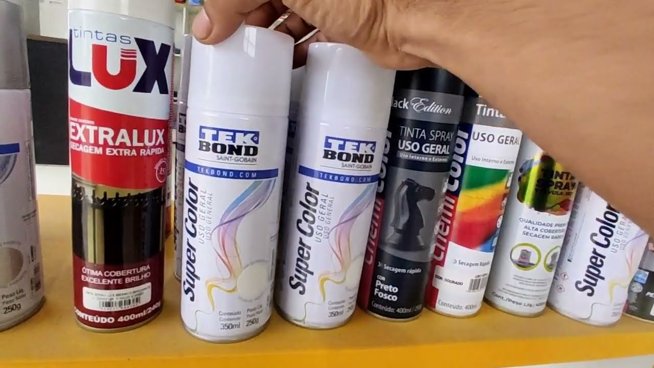Várias marcas de tinta Spray, quais são as melhores? + Dicas