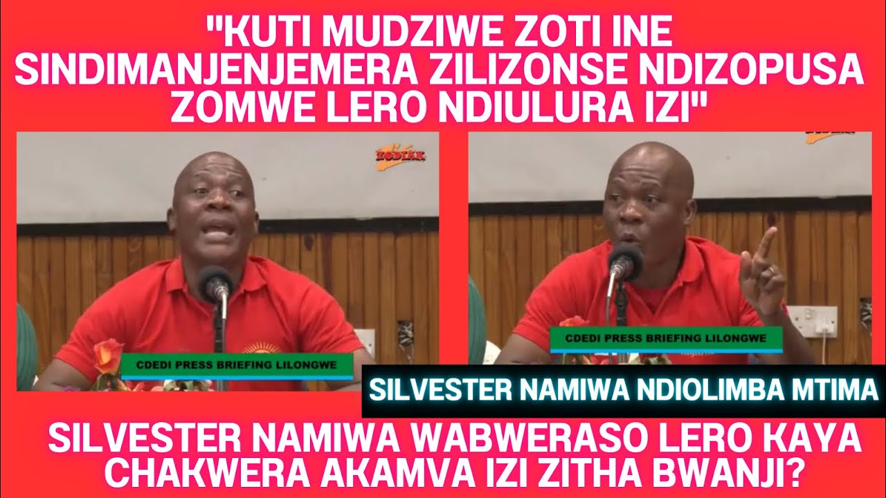 KOMA INU MENE ZINAKHALIRA MUJA SILVESTER NAMIWA AKUPITILIZABE KULIMBANA NDI BOMA?LERO WATOKOTASO IZI
