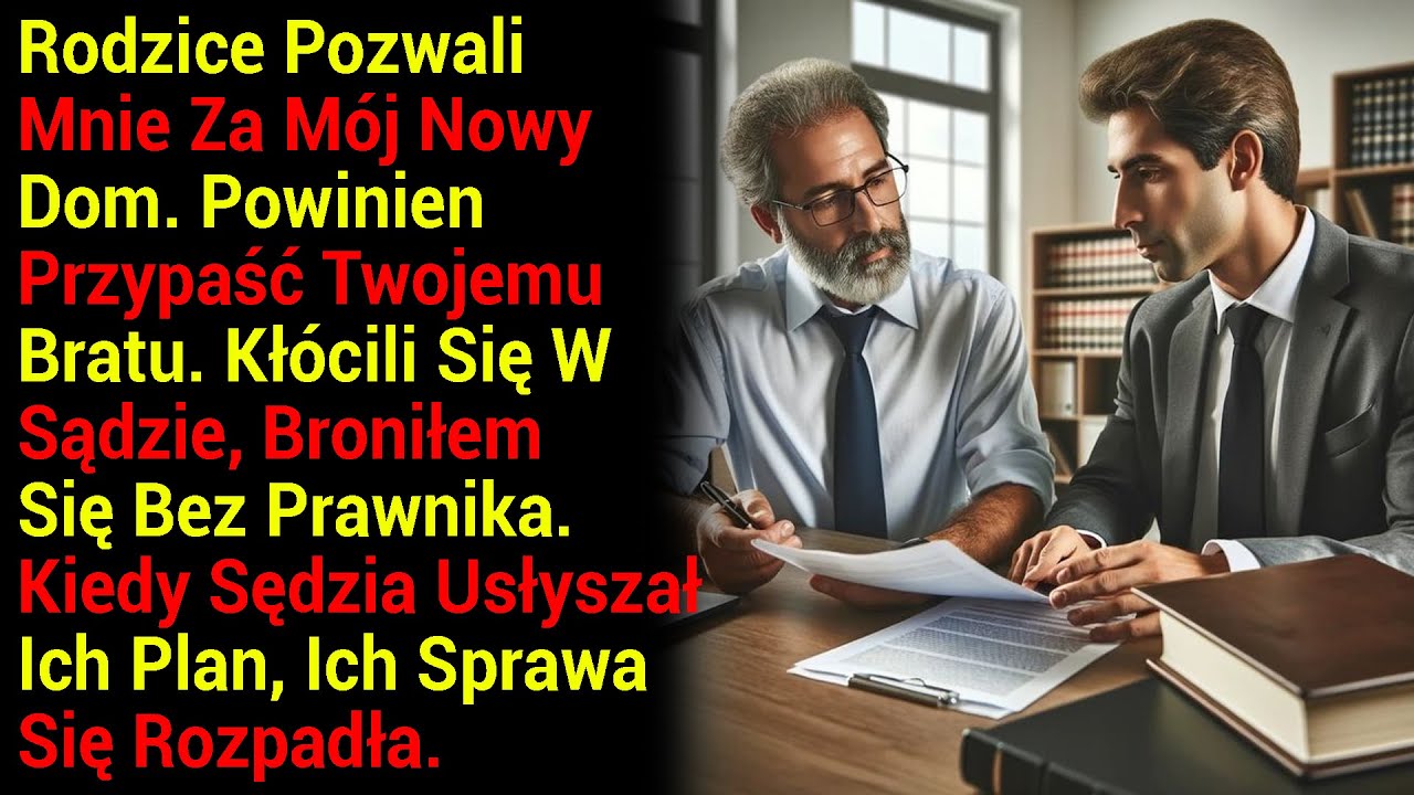 Rodzice Pozwali Mnie Za Mój Nowy Dom. Powinien Przypaść Twojemu Bratu. Kłócili Się W Sądzie.....