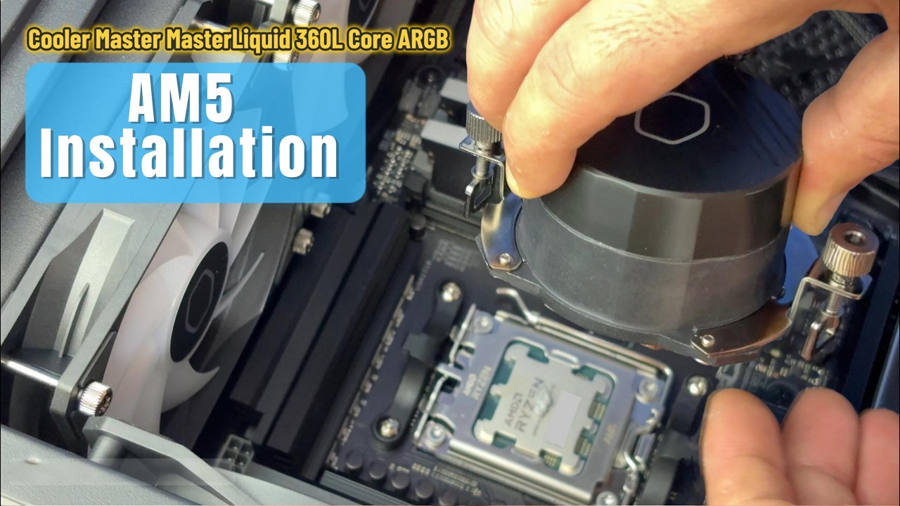 руководство по установке cooler master masterliquid 360l core argb на am5