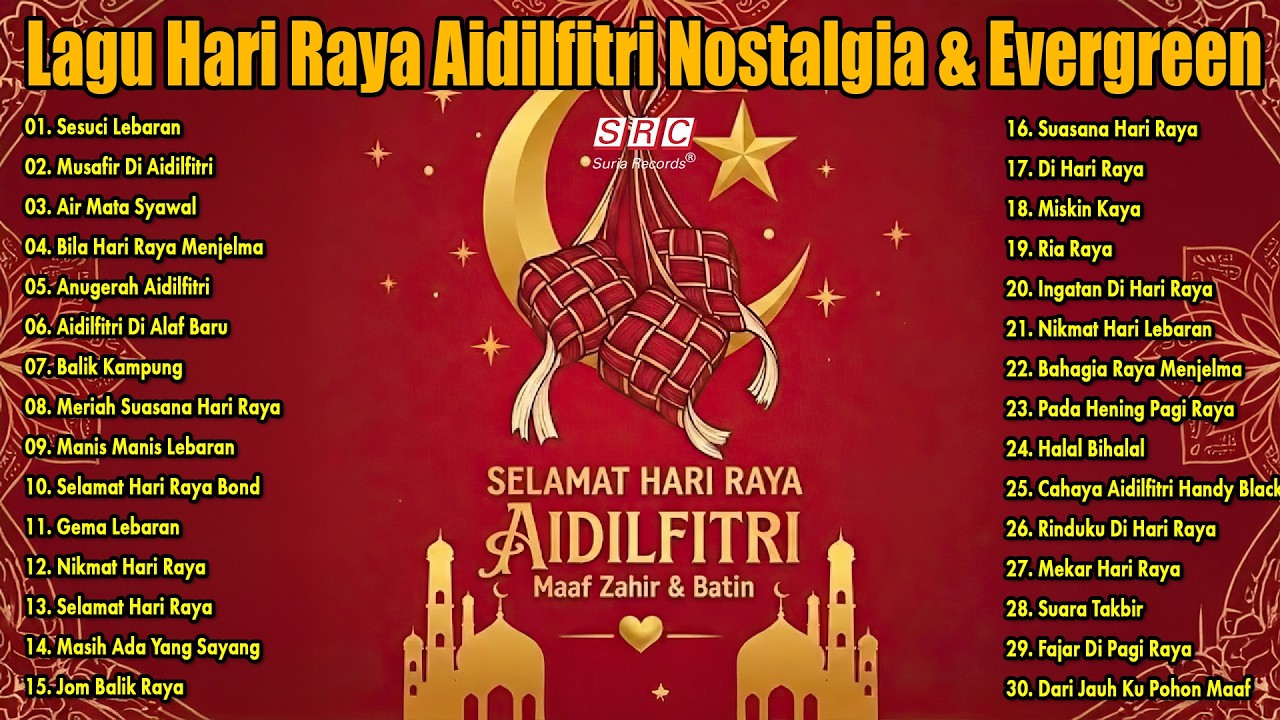 Hari Raya Aidilfitri🥗Koleksi Lagu Hari Raya Aidilfitri Nostalgia & Evergreen#laguraya#raya#raya2026