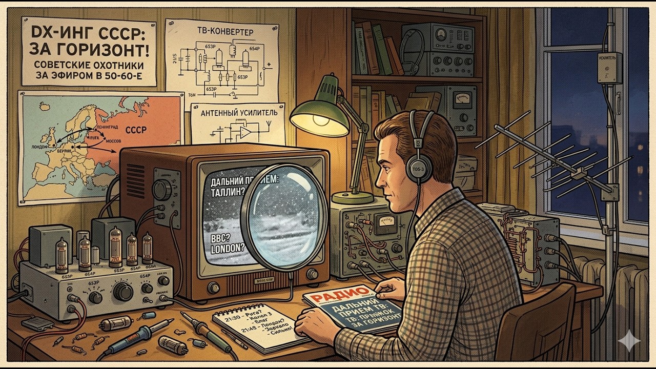 Поймать Лондон из Хрущёвки: Тайное хобби советских радиолюбителей