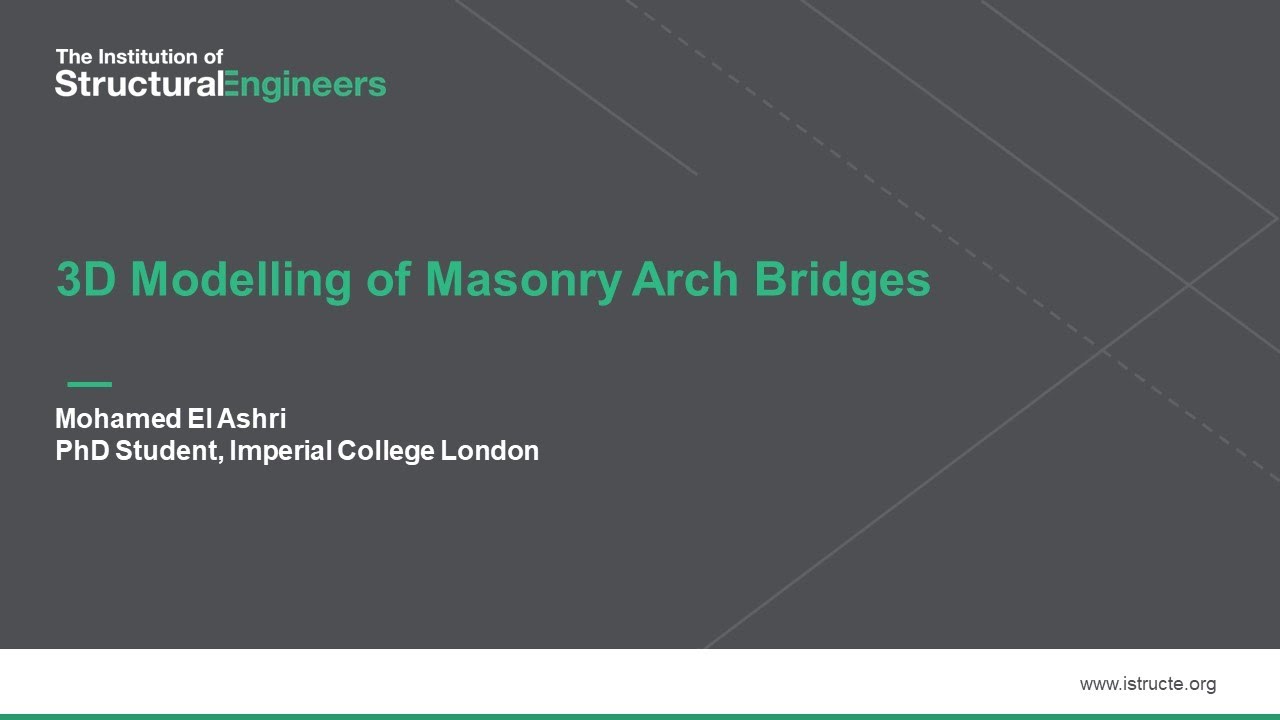 3D modelling of masonry arch bridges