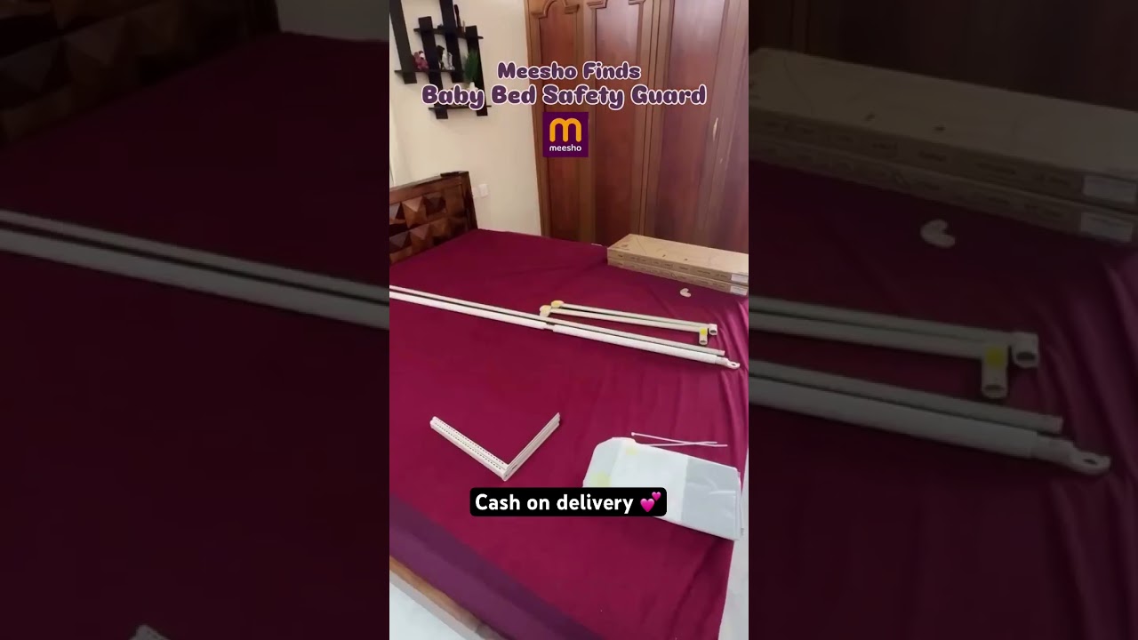 Amazing bed rails for safety from meesho| meesho finds| shorts #meesho #amazon #flipkart #shorts