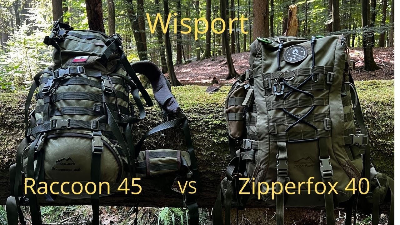 Porównuje dwa plecaki marki Wisport, Raccoon 45 i Zipperfox 40 #wisport #zipperfox40 #raccoon45
