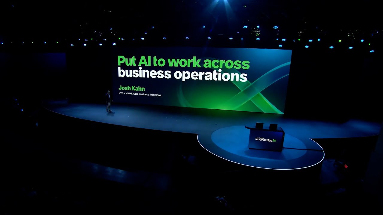 ServiceNow Knowledge 2025 keynote | Josh Kahn ServiceNow SVP Core Business Workflow