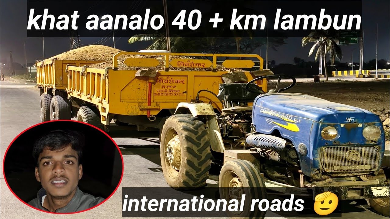 Khat aanayla gelo 🤠 || tractor chi headlight chi kach futali 😐||diesel taki topan futal 😵||