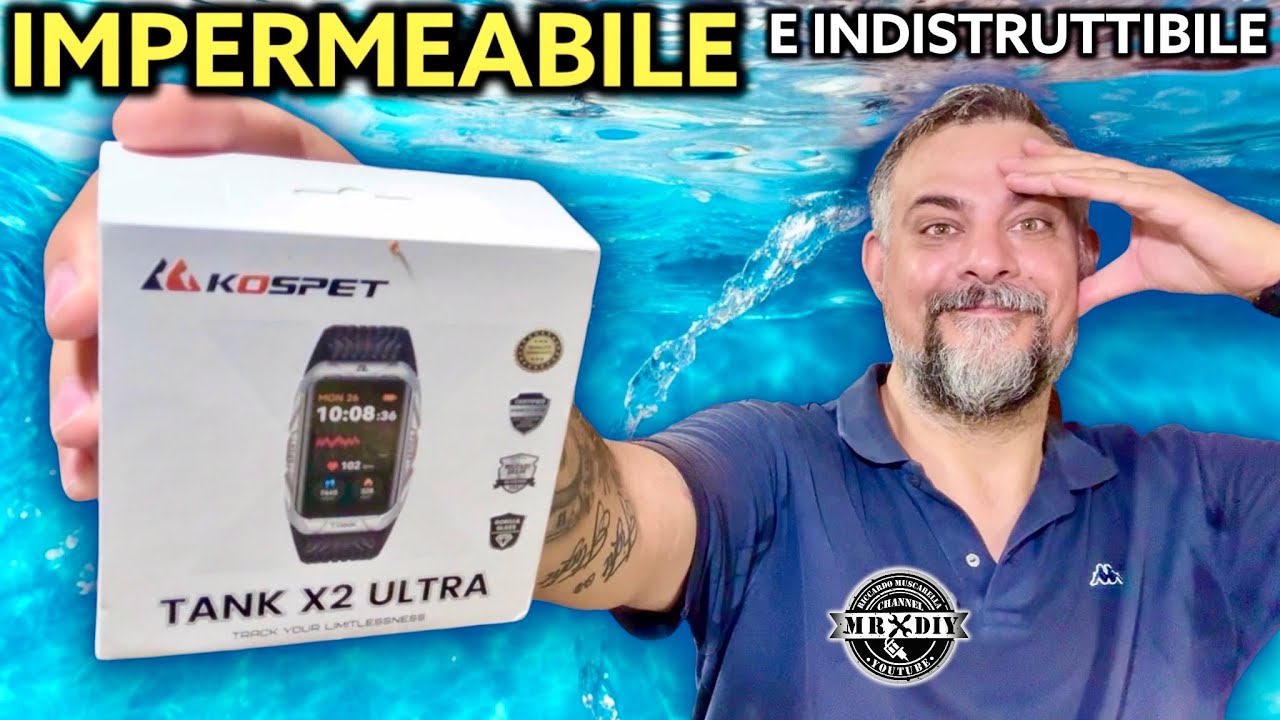 Indistruttibile, impermeabile con gps. L'orologio per il fai da te, e lo sport. Kospet Tank x2 ultra