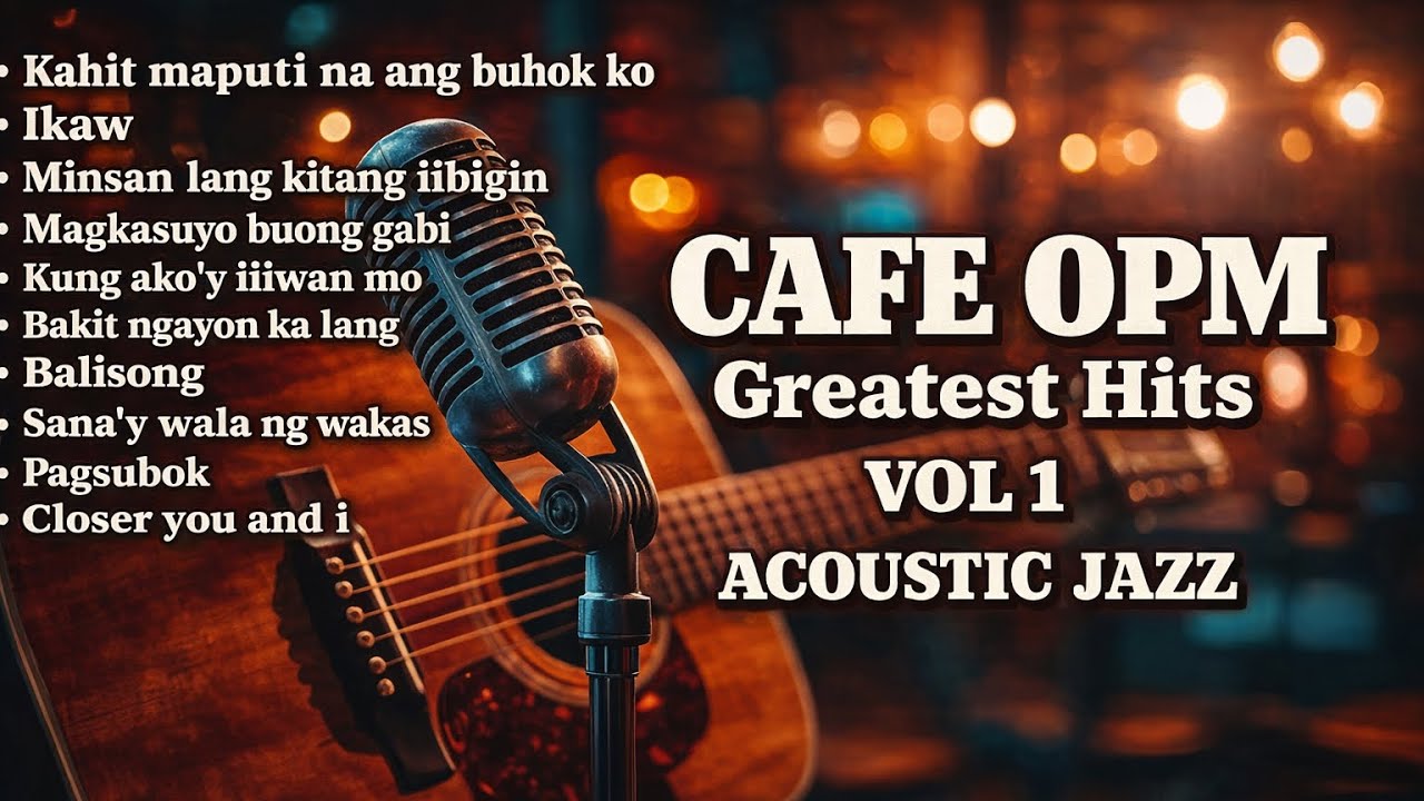 Cafe OPM Greatest Hits Vol. 1 | Acoustic Jazz Covers | Relaxing Filipino Love Songs #opmcover 