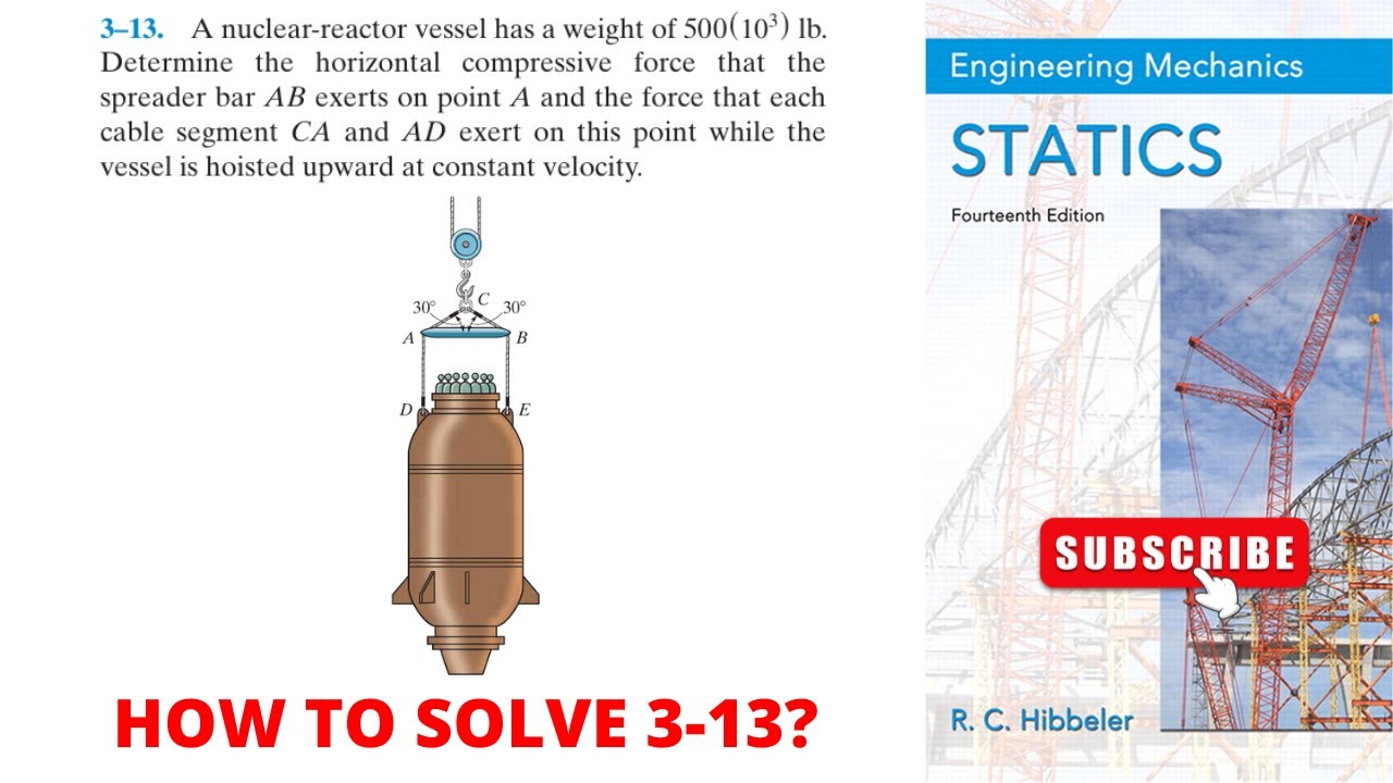 3-13 hibbeler statics chapter 3 | hibbeler statics | hibbeler