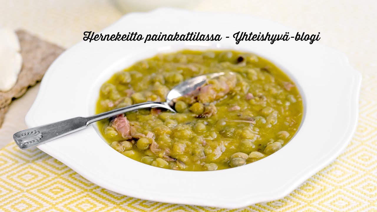 Hernekeitto painekattilassa