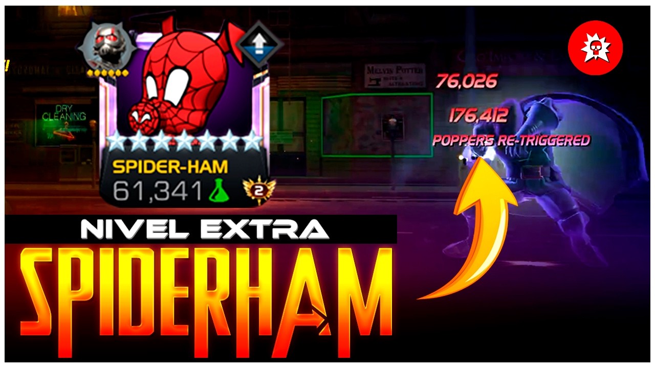 SPIDER-HAM de 7⭐R4 y NIVEL EXTRA -  MAS TOP QUE NUNCA | marvel batalla mcoc