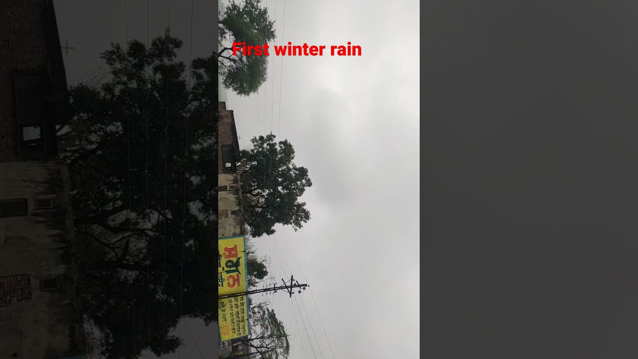 first winter rain 🌧