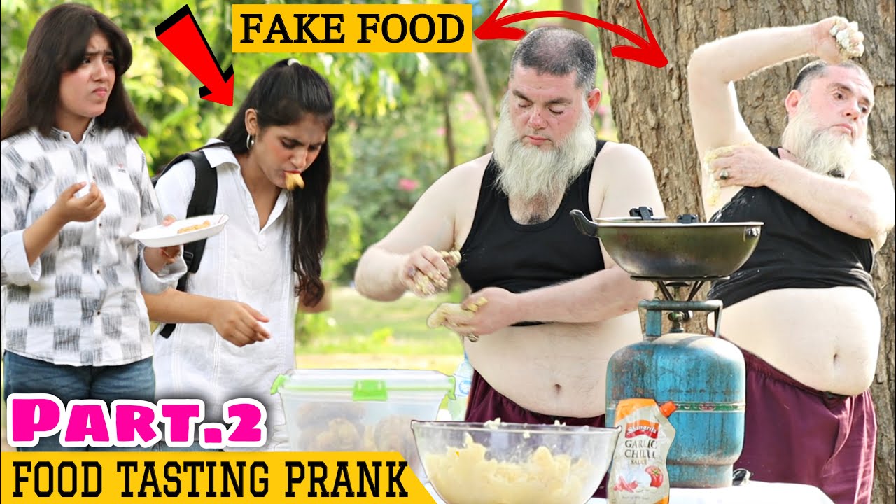 FAKE FOOD TASTING PRANK IN PUBLIC 😂😜 @ThatWasCrazy