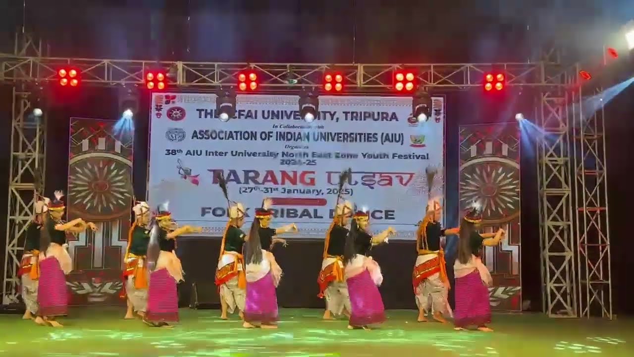 ICFAI university Tripura 2025 ￼ youth festival folk dance Manipur University 3rd position