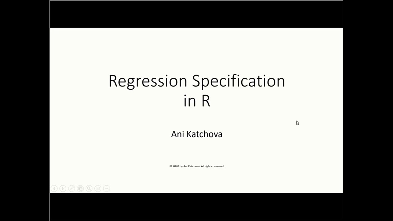 Regression Specification in R