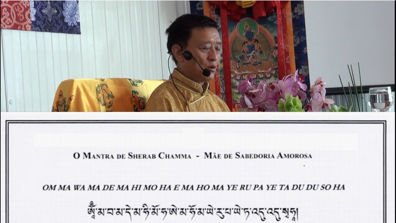 236- Aprendendo a entoar o Mantra de Sherab Chamma com TWR no Brasil 18/11/2017