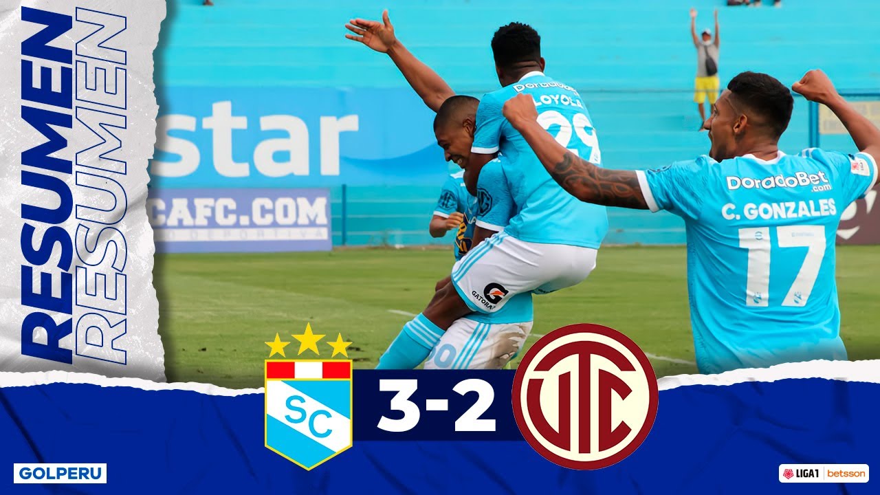 Resumen: Sporting Cristal vs UTC de Cajamarca (3-2) #LIGA1BETSSONXGOLPERU