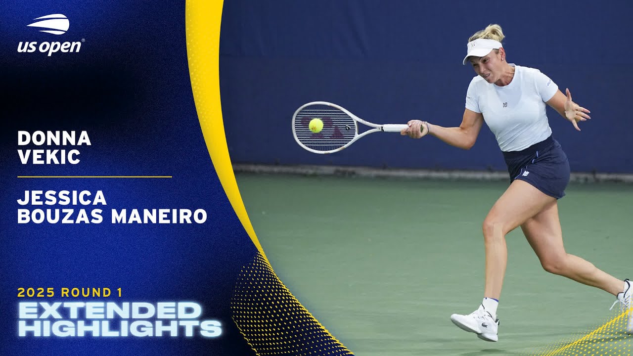 Donna Vekic vs. Jessica Bouzas Maneiro Extended Highlights | 2025 US Open Round 1