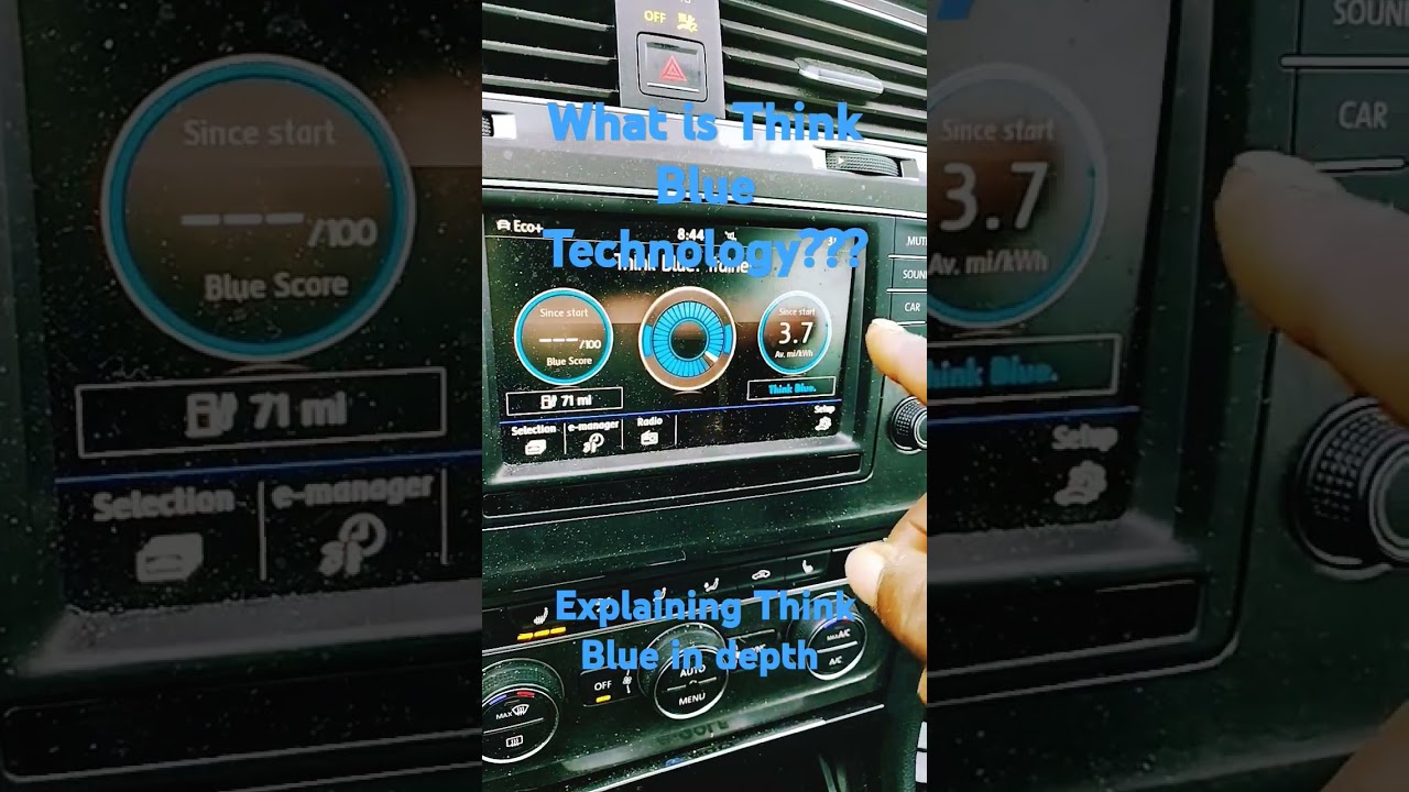 Explains Think Blue Technology utilizing it will perfect mileage to distance ratio #vw#vlogs #ev
