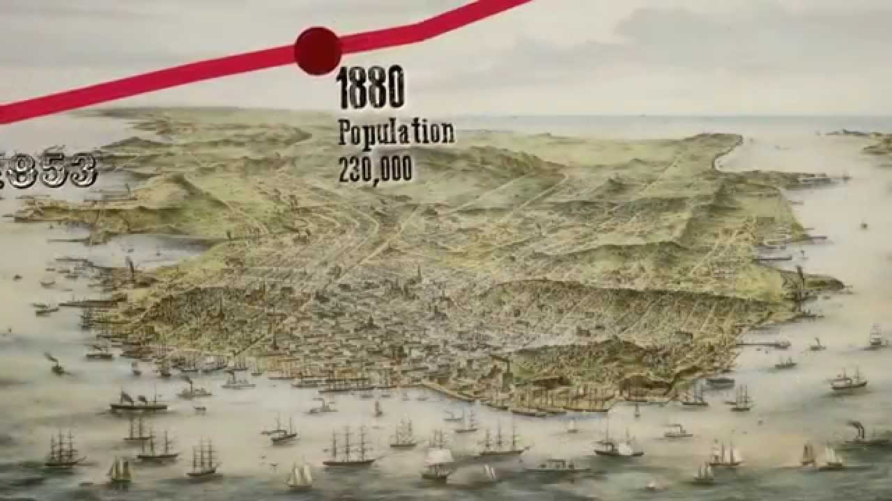 San Francisco Bay Area Booms: From the Gold Rush to Today in Just 217 Seconds | KQED News