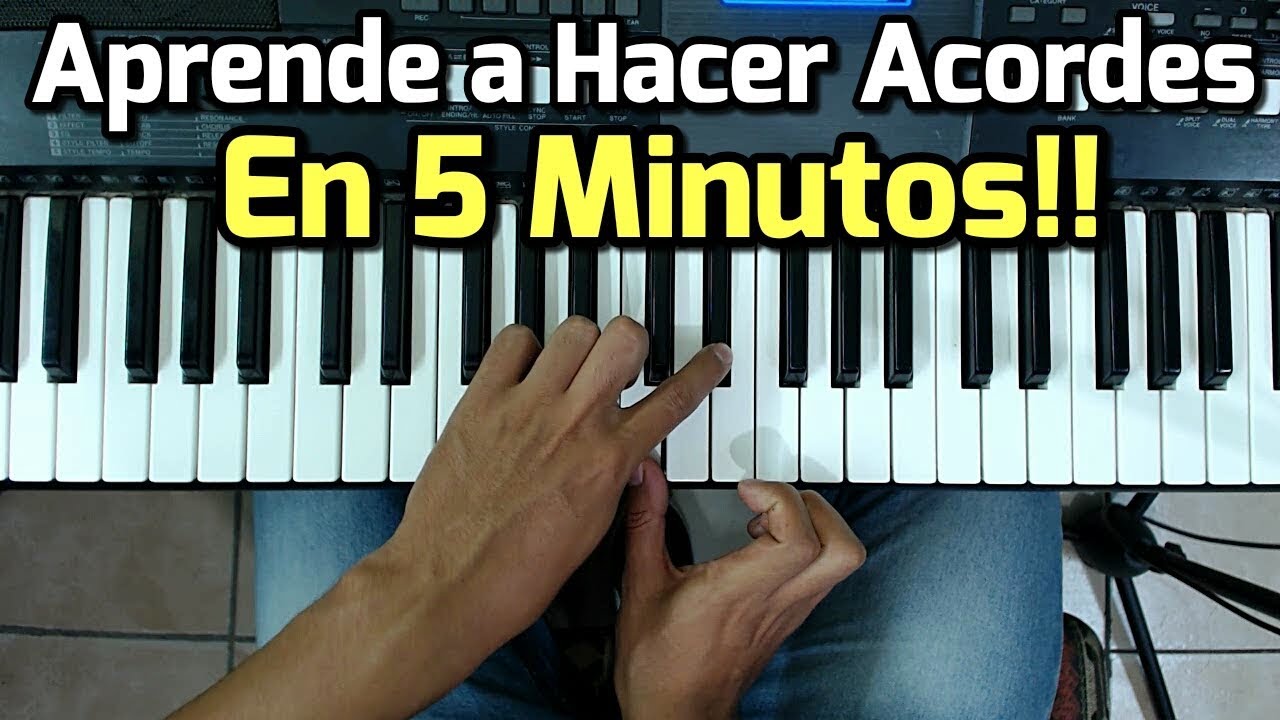 Acordes - Como Tocar El piano / Fácil y Rápido / Para Principiantes