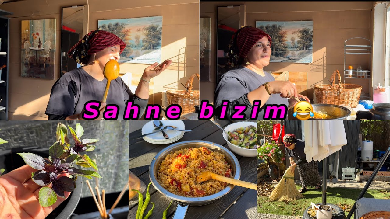 Sarayla konser tadında düetler yapıldı eski türküler dile geldi/domatesli bulgurla günü kapattık🥰