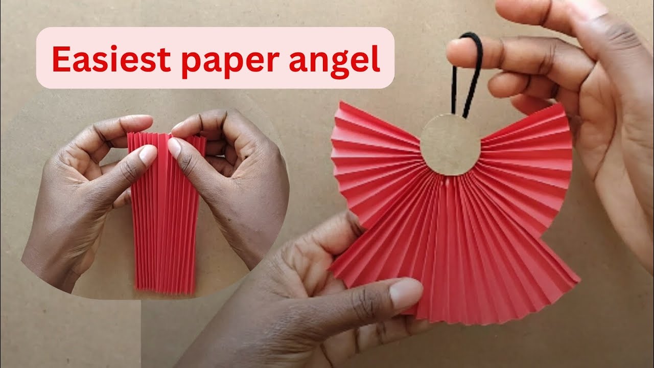 How To Make Christmas Paper Angel.Easiest Diy Christmas Tree Ornaments