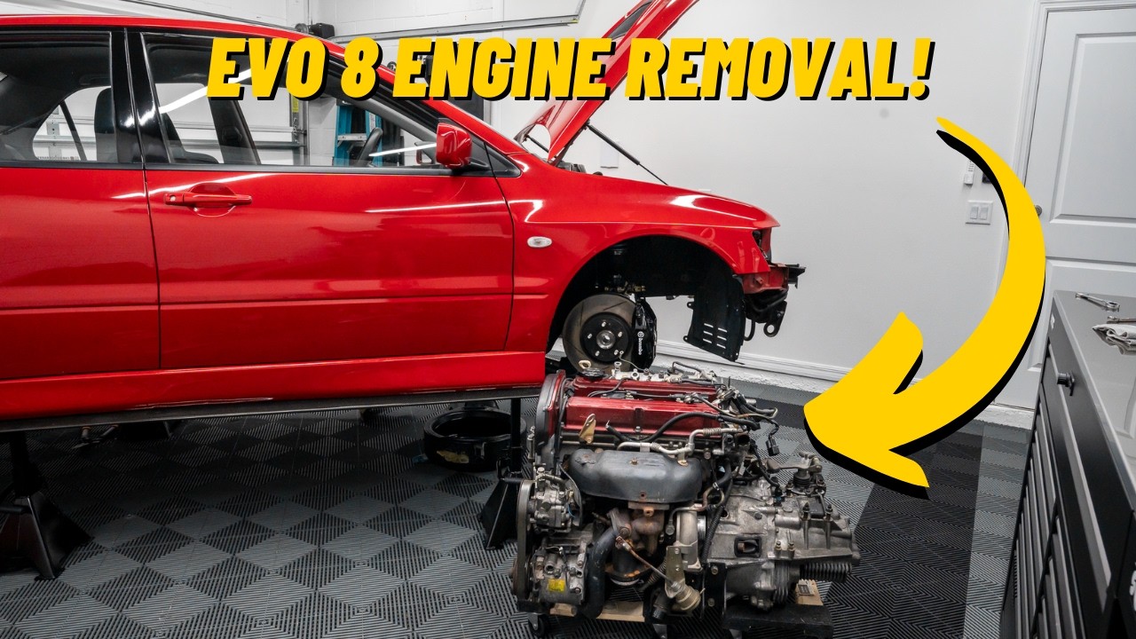 Сборка 600-сильного Evo 8 с нуля (Эпизод 1: Снятие двигателя)