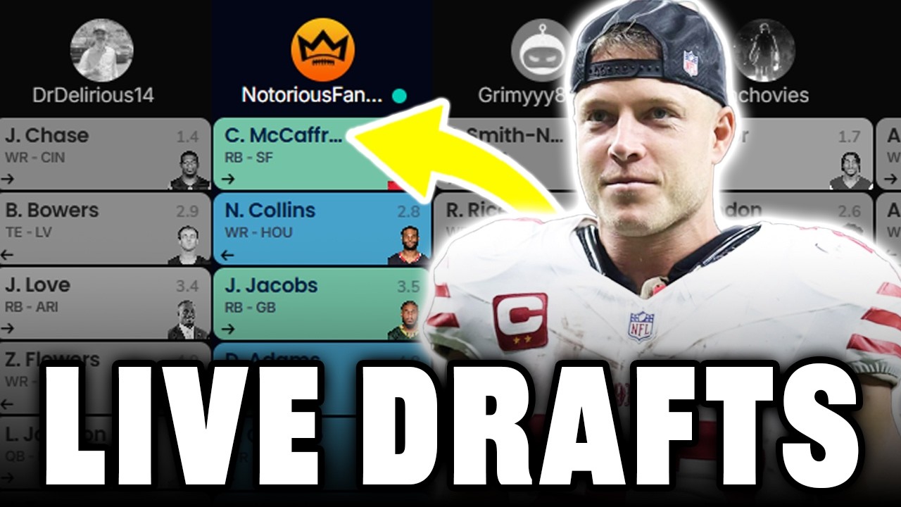 LIVE Drafting a Fantasy Football Team