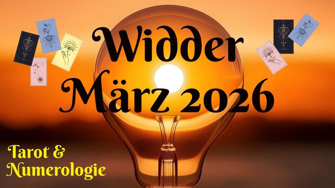 Widder ♈️  - Sonne, Mond und Aszendent: Tendenzen / Impulse für März 2026 / Tarot