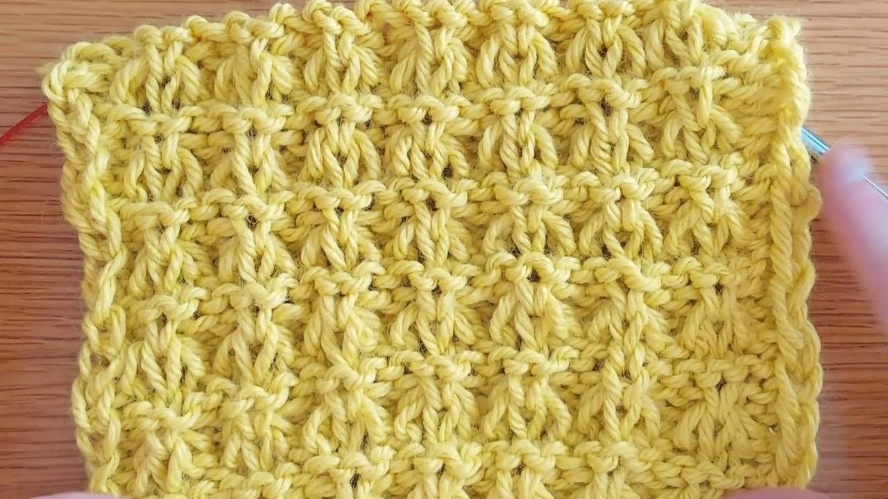 Tutorial para tejer esta hermosa trama en dos agujas o agujas circulares