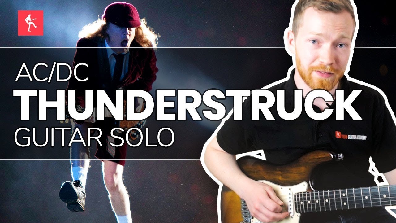 Thunderstruck Guitar Solo - How To Play Thunderstruck Guitar Solo by ACDC