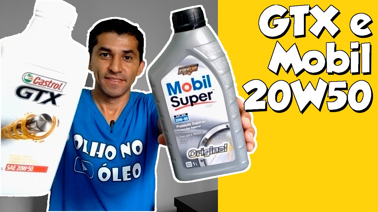 GTX Antiborra e Mobil Original 20W50 Comparativo