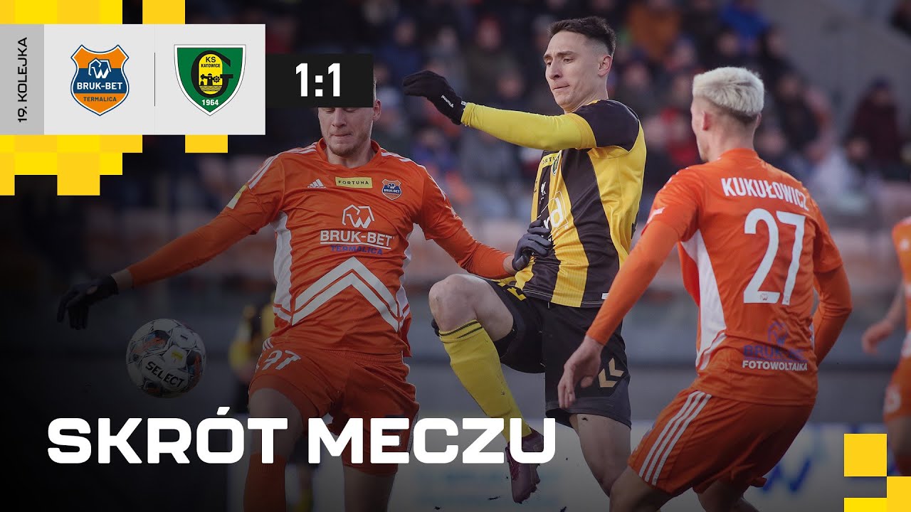 Skrót meczu Bruk-Bet Termalica Nieciecza - GKS Katowice 1:1 (12.02.2023)