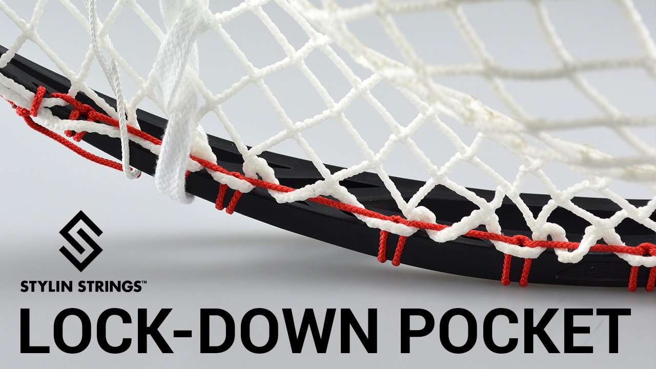 Lock-down Goalie Lacrosse Pocket from Stylin Strings