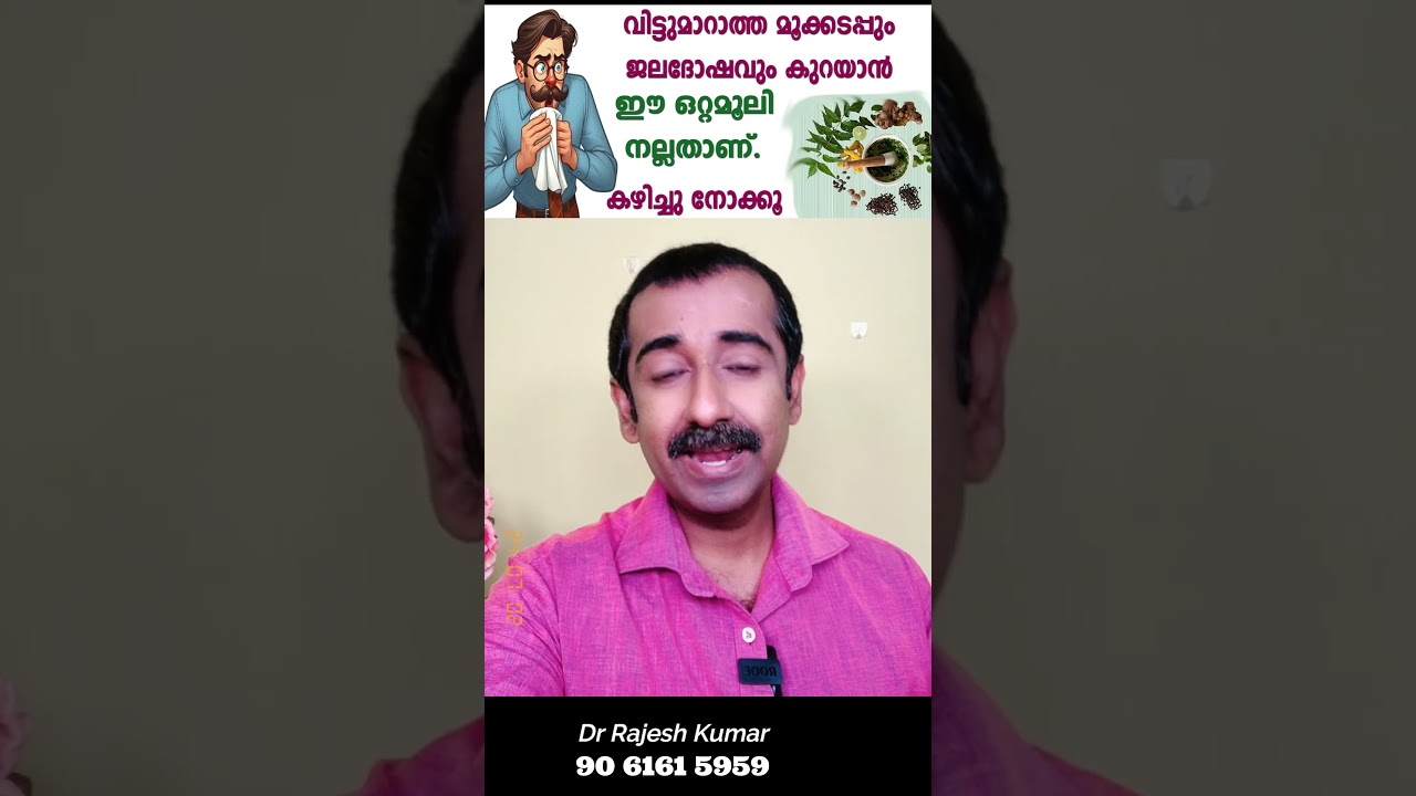 വിട്ടുമാറാത്ത മൂക്കടപ്പും ജലദോഷവും കുറയാൻ ഈ ഒറ്റമൂലി നല്ലതാണ്. കഴിച്ചു നോക്കൂ
