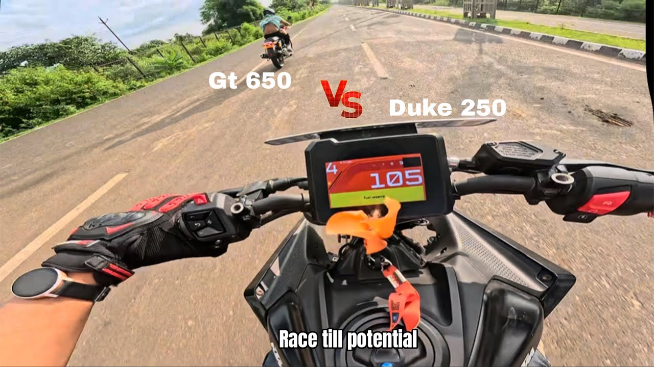 Gt 650 vs Duke 250| Race till potential| Who wins Gt or duke| Initial King duke? 