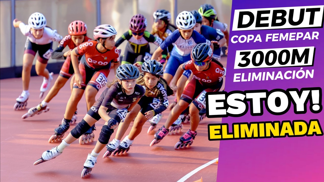 !GRAN CARRERA! 3000m Eliminación! Copa FEMEPAR 2026 !primer  NACIONAL del año! CHIAPAS México patín