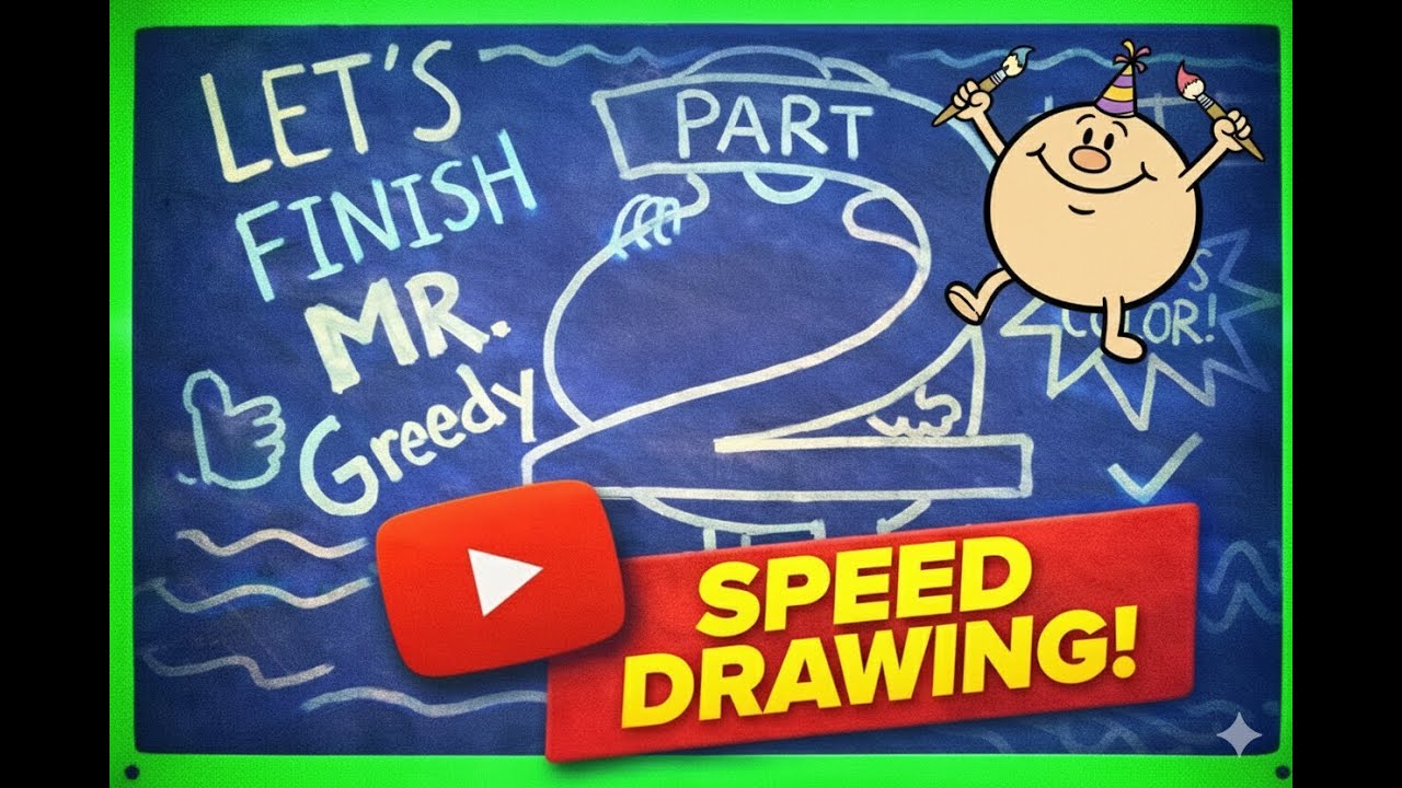 How to Draw Mr. Greedy Step by Step 🍔 (Part 2: Coloring) | Easy for Kids