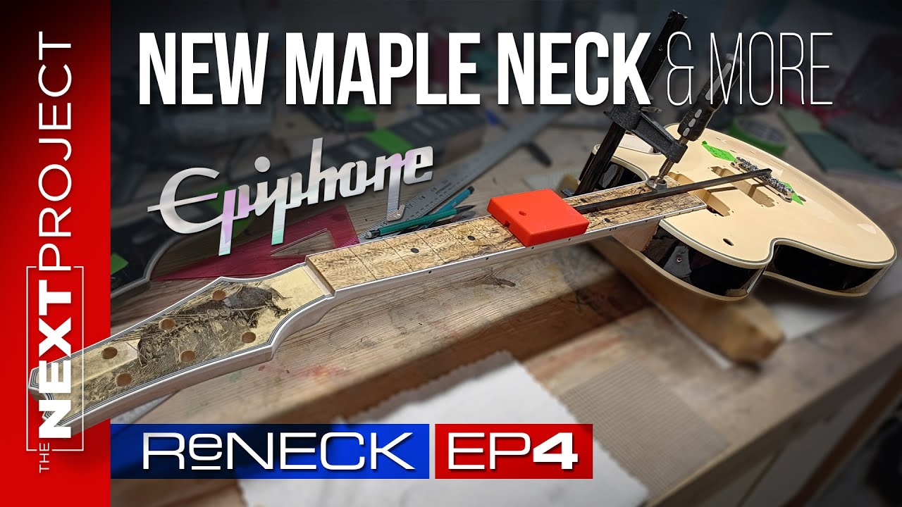 Epiphone Les Paul Guitar Reneck Project Ep4